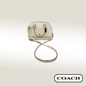 Coach Mini Sierra Satchel – Crossgrain Leather (Blossom / Chalk)